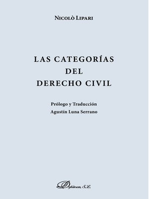 cover image of Las categorías del Derecho Civil